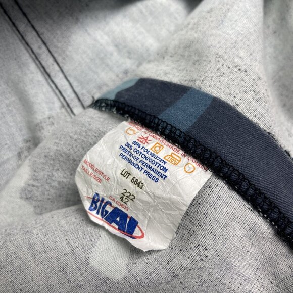 VTG Big Al Military Blue Camo Cargo Shorts Size 42 Baggy Y2K Skater Canada Made* - Picture 9 of 16